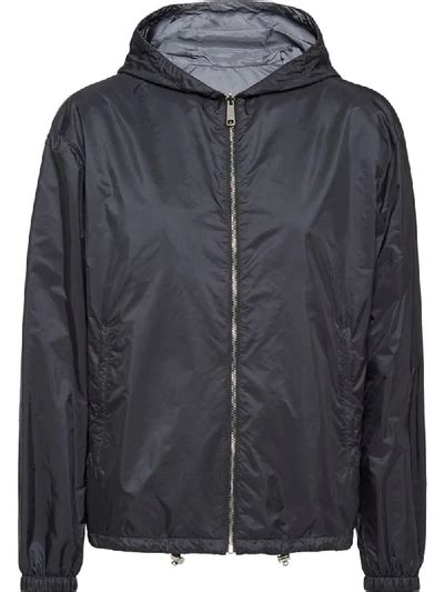 prada windbreaker grau|Prada flannel windbreaker.